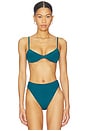 view 1 of 4 Adjustable Monica Bikini Top in Harbor Blue