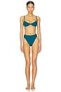 view 4 of 4 Adjustable Monica Bikini Top in Harbor Blue