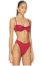 view 2 of 4 HAUT DE MAILLOT DE BAIN VINTAGE in Marsala