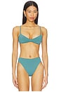 view 1 of 4 Adjustable Monica Top in Seaweed Green