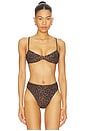 view 1 of 4 Monica Bikini Top in Jaguar Noir