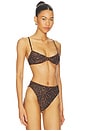 view 2 of 4 Monica Bikini Top in Jaguar Noir