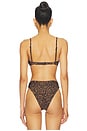 view 3 of 4 Monica Bikini Top in Jaguar Noir