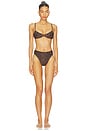 view 4 of 4 Monica Bikini Top in Jaguar Noir