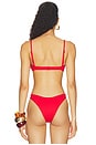 view 3 of 4 TOP BIKINI ESTILO CORSÉ VINTAGE in Redshift