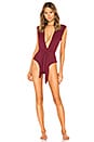 view 1 of 3 Band V Crepe One Piece in Grenat