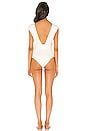 view 3 of 3 Crepe V One Piece in Off White