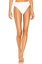view 1 of 4 Crepe High Leg Hotpant Bikini Bottom in Off White