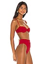 view 2 of 4 Vintage Bikini Top in Red