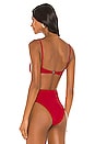 view 3 of 4 Vintage Bikini Top in Red