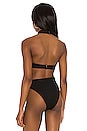 view 3 of 4 Crepe Antonia Bikini Top in Black