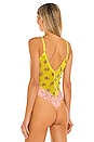 view 4 of 5 Deeply Yours Mesh Bodysuit in Cheap Perfume Lime Lite