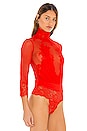 view 3 of 5 TAKE HAH BOW 바디수트 in Blood Orange