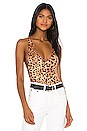 view 1 of 5 Eco Straight Up Bodysuit in Lanka Leopard Print