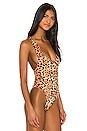 view 3 of 5 Eco Straight Up Bodysuit in Lanka Leopard Print
