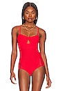 view 2 of 5 Under The Wire Bodysuit in Blood Orange