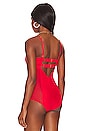 view 4 of 5 Under The Wire Bodysuit in Blood Orange