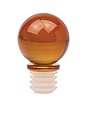 view 1 of 2 The Moony Glass Bottle Stopper in Amber