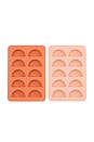 view 1 of 5 The Dotty Citrus Wedge Ice Tray in Orange & Blush
