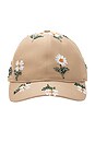 view 1 of 2 Flowers Beaded 6 Panel Cap in Taupe