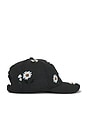 view 4 of 6 Flowers Beaded 6 Panel Cap in Black