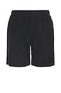 view 1 of 5 Textured Knit Short in Black