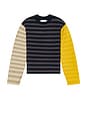 view 2 of 5 Multi Stripe Crew Neck Sweater in Navy