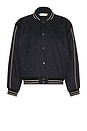 view 1 of 5 Oil Head Varsity Jacket in Navy