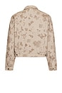 view 4 of 5 Tonal Floral Jacket in Pebble