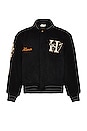 view 1 of 5 Letterman Jacket in Black
