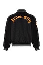 view 2 of 5 Letterman Jacket in Black