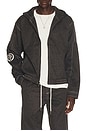view 1 of 6 Twill Hooded Jacket in Black