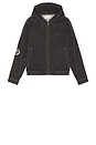 view 6 of 6 Twill Hooded Jacket in Black