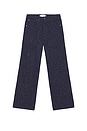 view 4 of 6 Nep Yarn Wide Leg Pant in Blue
