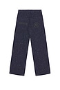 view 5 of 6 Nep Yarn Wide Leg Pant in Blue