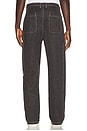 view 4 of 6 Twill Embroidered Pant in Black