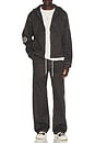 view 5 of 6 Twill Embroidered Pant in Black