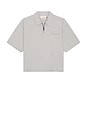 view 1 of 5 Quarter Zip Polo in Grey