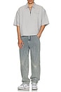 view 5 of 5 Quarter Zip Polo in Grey