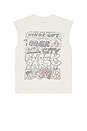 view 1 of 4 Block Party Cut Off Tee in Bone
