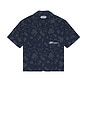view 1 of 5 Indigo Floral Camp Shirt in Blue