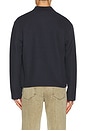 view 2 of 5 Wavy Knit Long Sleeve Polo in Navy