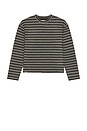 view 4 of 5 Speak Striped Long Sleeve in Black