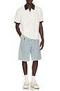 view 3 of 5 Pique Colorblock Polo in Bone