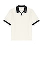 view 4 of 5 Pique Colorblock Polo in Bone