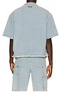 view 2 of 5 Vintage Indigo Zip Front Short Sleeve in Light Indigo