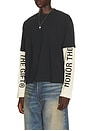 view 2 of 5 Honor Double Sleeve Tee in Black