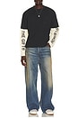 view 5 of 5 Honor Double Sleeve Tee in Black