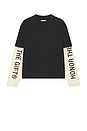 view 6 of 5 Honor Double Sleeve Tee in Black
