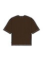 view 2 of 4 H Box Tee in Brown